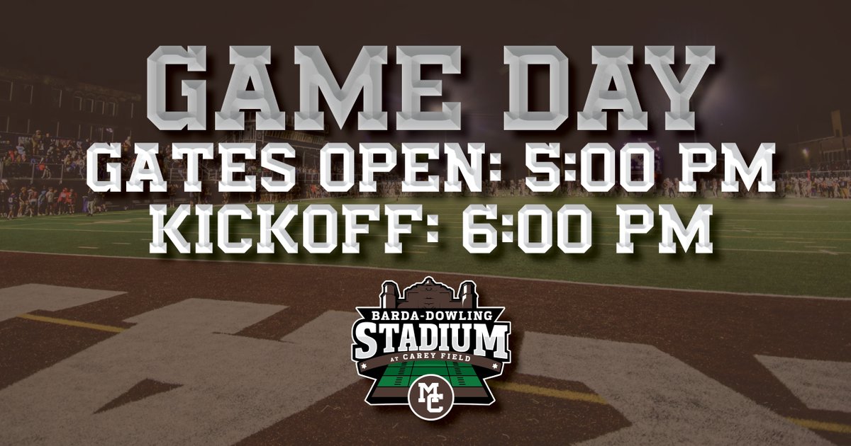 MountCarmelHS's tweet photo. IT’S GAME DAY AT 64TH AND DANTE. 

Gates Open: 5:00 PM
Kickoff: 6:00 PM

Can’t make it to the stadium? Don’t miss a minute of the action—tune in on ESPN!

Refresh yourself on our game day guidelines before you arrive. 
https://t.co/PTmznBqmSN

WE ARE MC! https://t.co/MaBmRXleAb
