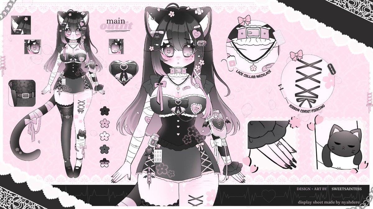 nyahdere's tweet photo. thank you again for letting me do these model display sheets for more practice, i had so so much fun with making them! ♡

@NurseMaiVT
@OrionKlyne https://t.co/oQdLO3AnWY
