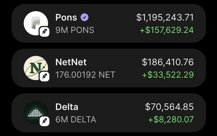kenji_hl's tweet photo. this is a great example of how good things take time.

i bought $pons a couple of weeks ago, and today its value has multiplied.

honestly, it doesn't surprise me.

i knew @ponsdotfamily and @meadgod were doing an incredible job.

i told you to buy at $20m.

if you had listened, you'd be sitting on 6x what you invested.

people want quick gains, and that's exactly when they end up losing everything.