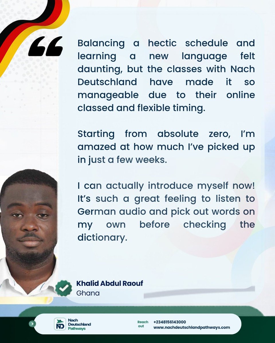 NDPathways01's tweet photo. Another day to hear from our students...

"...Starting from absolute zero, I’m amazed at how much I’ve picked up in just a few weeks..."

Check the full testimonial in the attached images. 

We strive to give nothing but the best to our students ❤️ https://t.co/2vrEF3b6GN