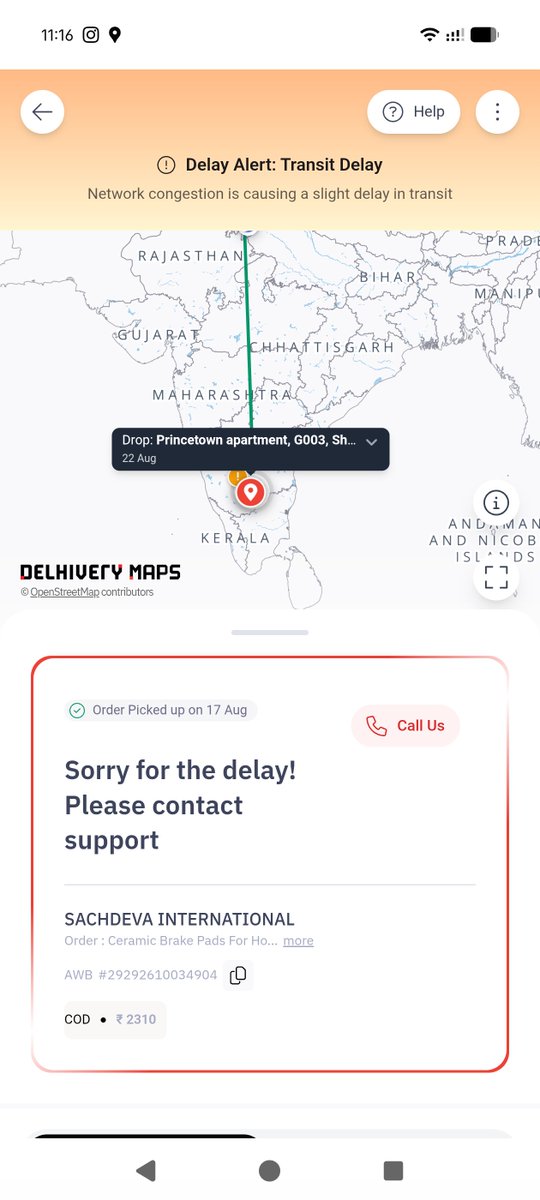 dharmaseelan3's tweet photo. @delhivery 4/4
Even at the facility, Delhivery staff couldn’t locate the parcel. After incorrect updates and repeated “24–48 hrs” replies, nobody can tell me where it is.
@delhivery @Crank1Performance — where exactly is AWB 29292610034904? https://t.co/fk95dhfkDv