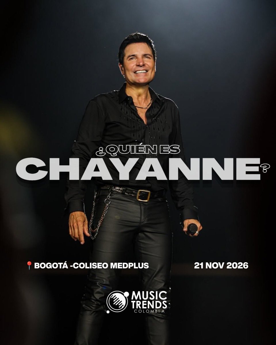 musictrendscol's tweet photo. ¿Quién es @CHAYANNEMUSIC ? El amor platónico de tu mamá y mi mamá😎🎤

📍@coliseomedplus 
📆 Noviembre 21 

Asegure sus entradas a través de @taquillalive 🎫 

@CMNEvents https://t.co/MS4iw7sWYz