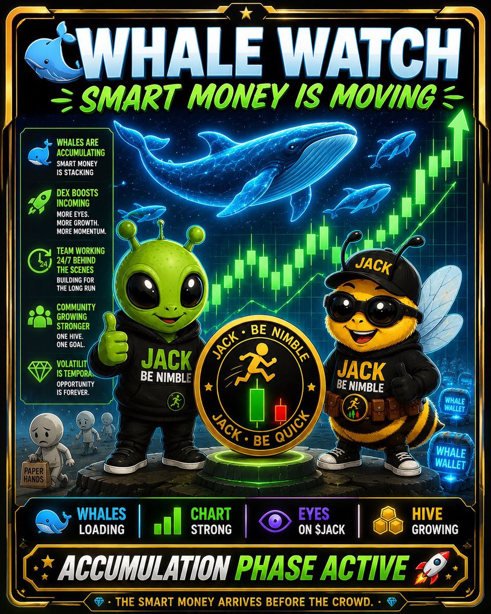 Travisdefiii's tweet photo. @soapweb3 Everyone is looking for the next big memecoin…

Meanwhile, $JACK is building its own lane. 🐝👽

Strong community. Big conviction. No shortage of believers.

Jack be nimble. Jack be quick. 🚀

CA: jfvidfmUWehZoPq76peha36u3KANQMYDnLudBNSpump

@VaAlien4lovers https://t.co/ApDrg7AN1m