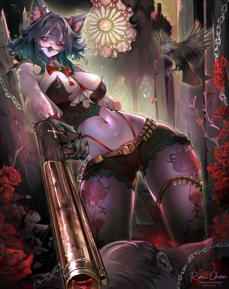 rimiichaan's tweet photo. Commission for kyupire 🖤 https://t.co/W0B3pAyxPT