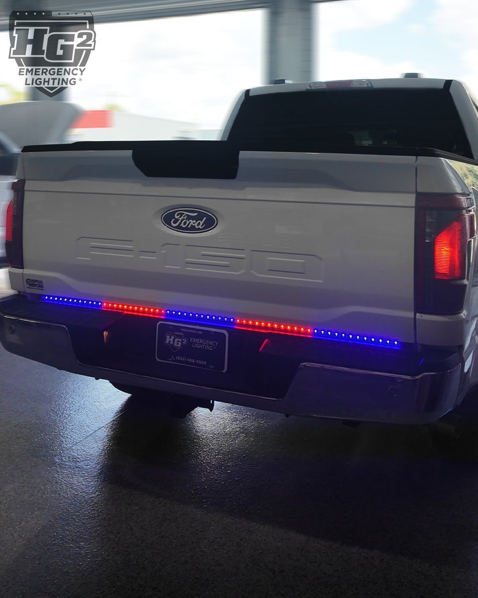 HG2Lighting's tweet photo. The perfect blend of low profile, high visibility, and versatility.💙❤️🚔

2026 Ford F-150

#ford #warnindustries #westin #whelen #hg2emergencylighting #PoliceLights #policevehicle #BackTheBlue #copscars #policecars #emergencyvehicles #safetyontheroad #moveoverlaw #madeinusa https://t.co/kXG1g3uglx