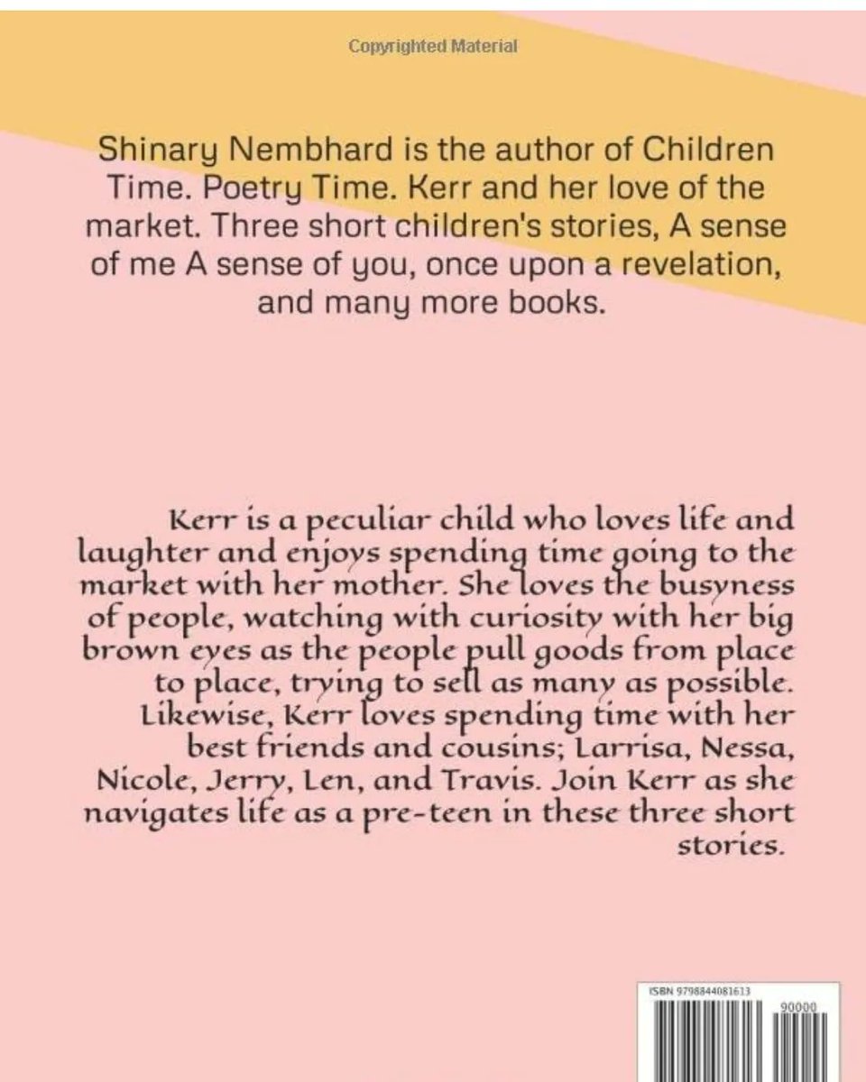 claudinho2104's tweet photo. Proud to share a children’s book written in honor of my late cousin Kerr. Four years in the making, it keeps her memory alive for younger generations through stories. I hope readers love it as much as I do. https://t.co/vtFao73MRd
