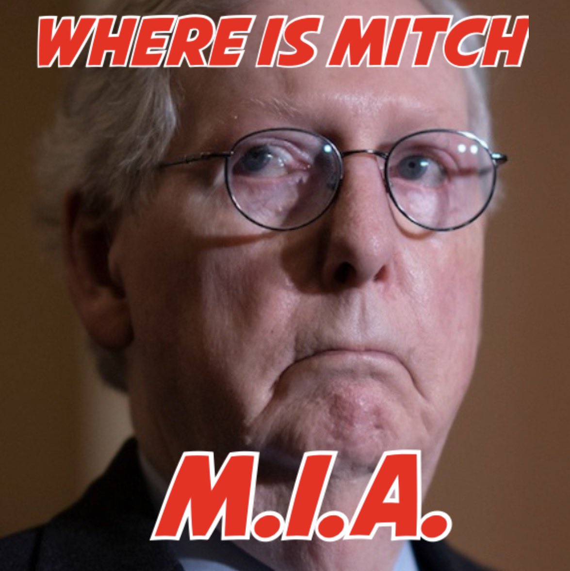 Milajoy's tweet photo. Mitch McConnell hasn't been seen publicly for 83 days - 75 days since he was wheeled off in an ambulance.

And 74 days since his Chinese Spy wife flew off to meet with the VP of China. 

It's time to END this farce. 

Show us Mitch McConnell. https://t.co/JRtnga6fTg