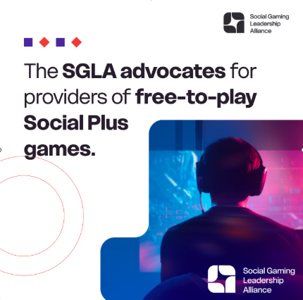 SGLeadership's tweet photo. 🤝 Who does the SGLA represent?

The SGLA represents providers of free-to-play Social Plus games committed to responsible innovation and player protections.

Learn more: https://t.co/CuZd0D67MS https://t.co/JefmJcvF6y