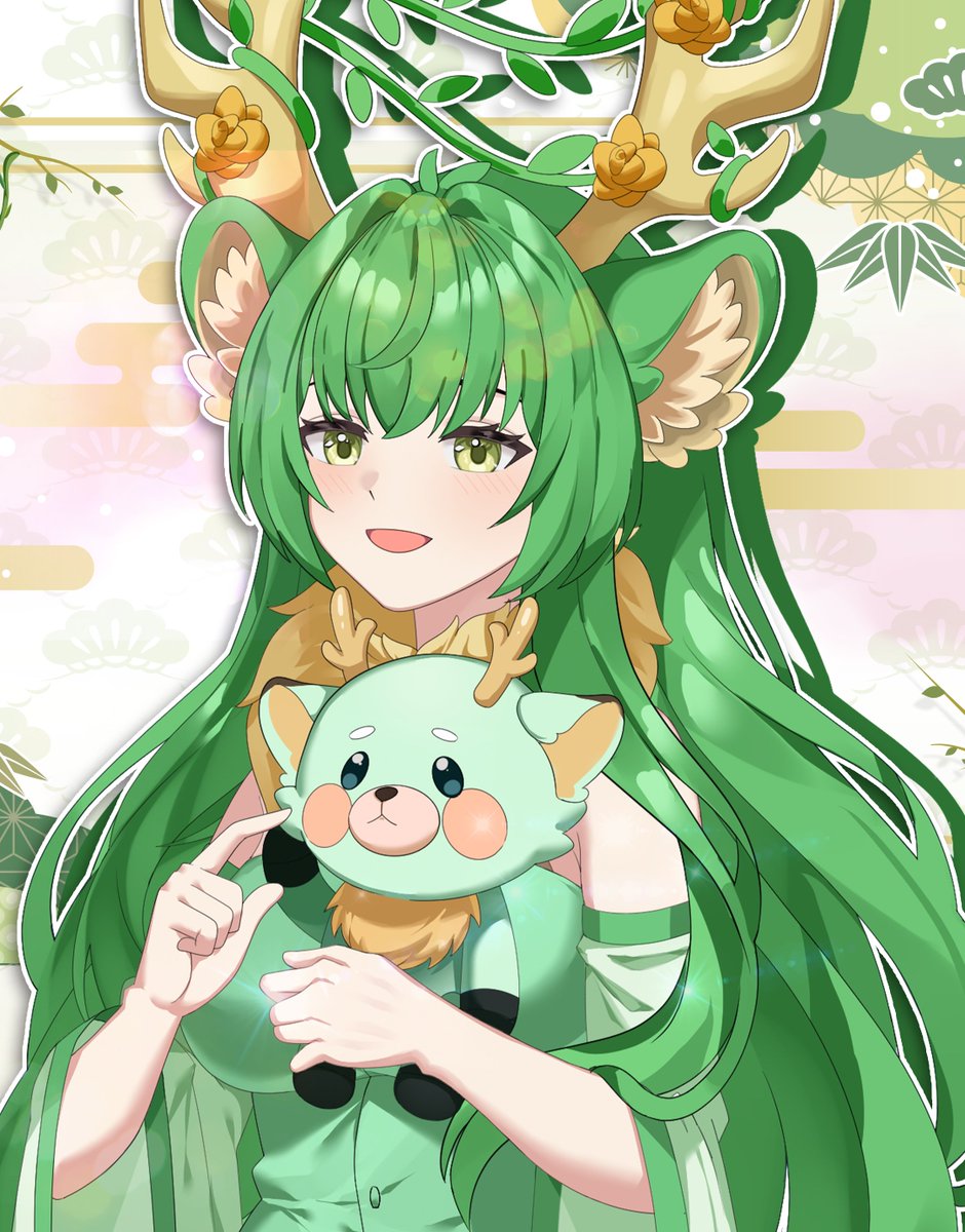 ShinKiyoshii's tweet photo. soft little moment with @haruka_karibu !!🍀

she’s being extra cute on this one… did she just steal your heart too #moots? (˶˃ ᵕ ˂˶)
#HarukArt https://t.co/dzDs74hkFG
