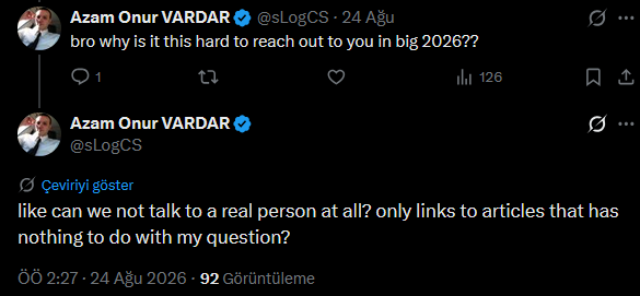 sLogCS's tweet photo. @iamlunethra 4 gün önce darlamıştım blizzardcs hesabını , gerçekten skandal https://t.co/nJZiaOyJuM