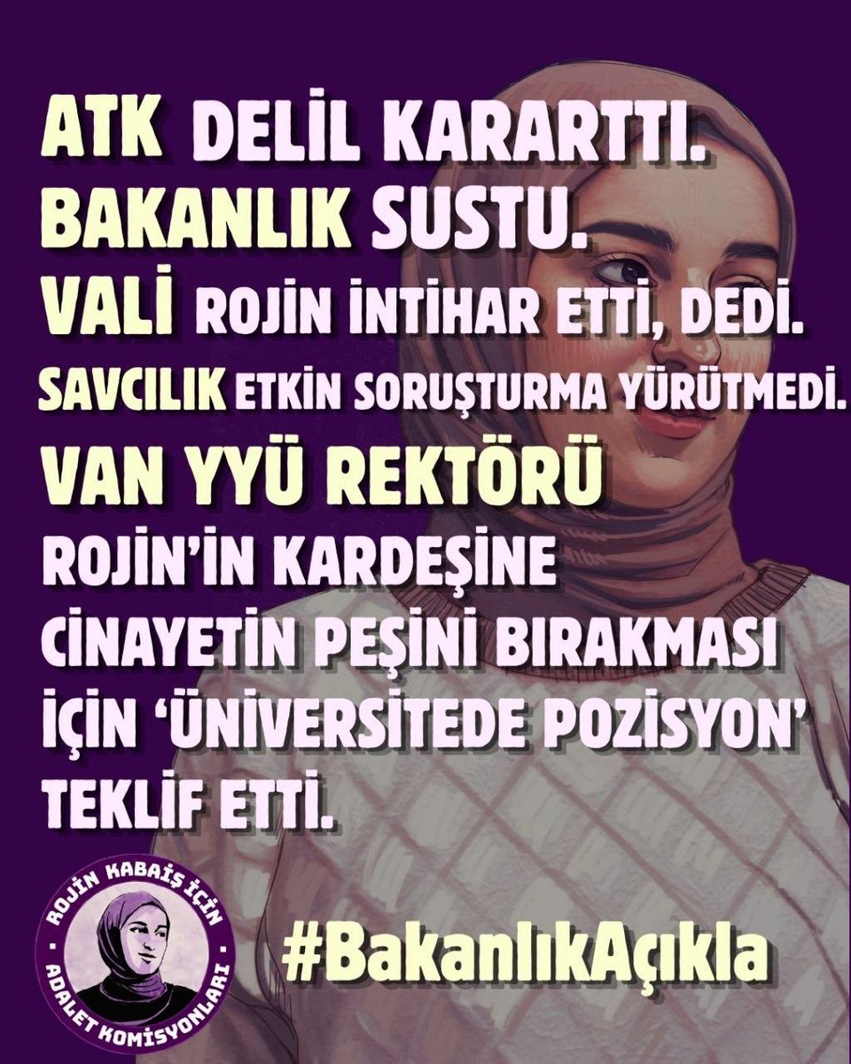 Brtn_2's tweet photo. @Arn29687801 Rojîn’in akıbeti aydınlatılmalı gerçekler ortaya çıkana ve adalet yerini bulana kadar bu dosyanın takipçisi olmaya devam edeceğiz

#RojinİçinAdalet https://t.co/j2GGBxVuZw