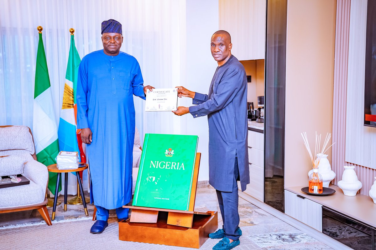 nentawe1's tweet photo. I am deeply humbled and honoured to receive the DTN@100 Politician of the Year Award package, presented to me by the Publisher of Daily Times Nigeria, Mr. Fidelis Anosike, ahead of the historic DTN@100 celebration on September 3rd.

The commemorative package, which includes a 1960 edition of the Daily Times newspaper, an Award Certificate and a commemorative plaque, is far more than a collection of memorabilia. For me, it represents a powerful reminder of a journey in public service, leadership and the privilege of contributing, in whatever capacity, to the progress of our nation.

To be recognised by an institution with the remarkable history and legacy of Daily Times Nigeria is a special privilege. For a century, Daily Times has been an important part of Nigeria's media and national story, documenting our journey as a people and contributing significantly to the development of journalism and public discourse.

I therefore receive this honour with profound gratitude and, more importantly, with humility. Every recognition in public life should not only be celebrated; it should also deepen one's sense of responsibility. This award reinforces my commitment to continue working for a stronger, more united, peaceful and prosperous Nigeria.

I sincerely thank the management and entire family of Daily Times Nigeria for finding me worthy of this recognition. I deeply appreciate the confidence and goodwill that this honour represents.

I look forward with great anticipation to joining the Publisher, the Daily Times family and other distinguished Nigerians on September 3rd, as we celebrate 100 years of the enduring legacy of a truly remarkable Nigerian institution.

Thank you, Daily Times Nigeria, for this honour. I receive it with gratitude, humility and a renewed commitment to service.

Professor Nentawe Goshwe Yilwatda 
National Chairman of the All Progressives Congress (APC)