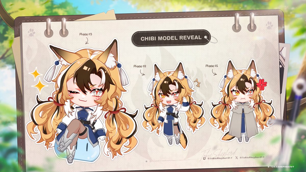 TokieShepherdVT's tweet photo. ˖ ⁎ Tokie Shepherd VT ⁎ ˖【 Chibi 𖤓 Debut 8/27 】
▿•̩̩͙*˚ 🐶 Credits: 🐶 ˚*•̩̩͙▿
☀︎ Art + Design ☞ @noyuu__
☀︎ Rig ☞ @cymations_
☀︎ Character Design ☞ @ExelionStar
☀︎ Original BGM ☞ @Pandora96
☀︎ Reveal Sheet ☞ @expnero
⁺◛ #ChibiModel ┆ #VTuberEN ┆ #TokieSketchy ◛⁺