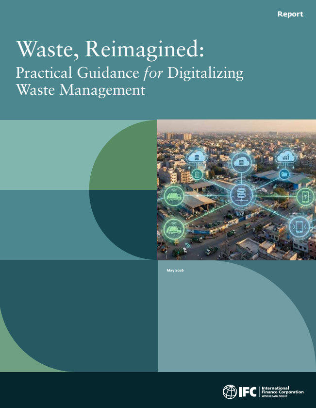 IFC_org's tweet photo. Waste systems are under growing pressure.

This new @WorldBankGroup report shows how municipalities and waste management companies can use digital tools to improve service reliability, reduce operating costs, strengthen recycling systems, and more: https://t.co/epn4B34uSB https://t.co/eM64oljpYp