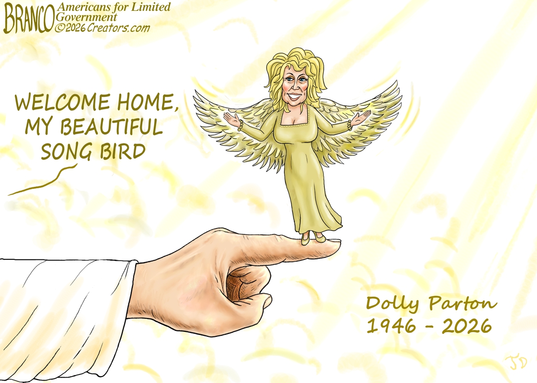 afbranco's tweet photo. A.F. Branco Cartoon – There will never be another Dolly Parton. Beautiful inside and out, with the voice of an angel. Rest In Peace.  https://t.co/MjawfmpEZs https://t.co/3AZzgs616D