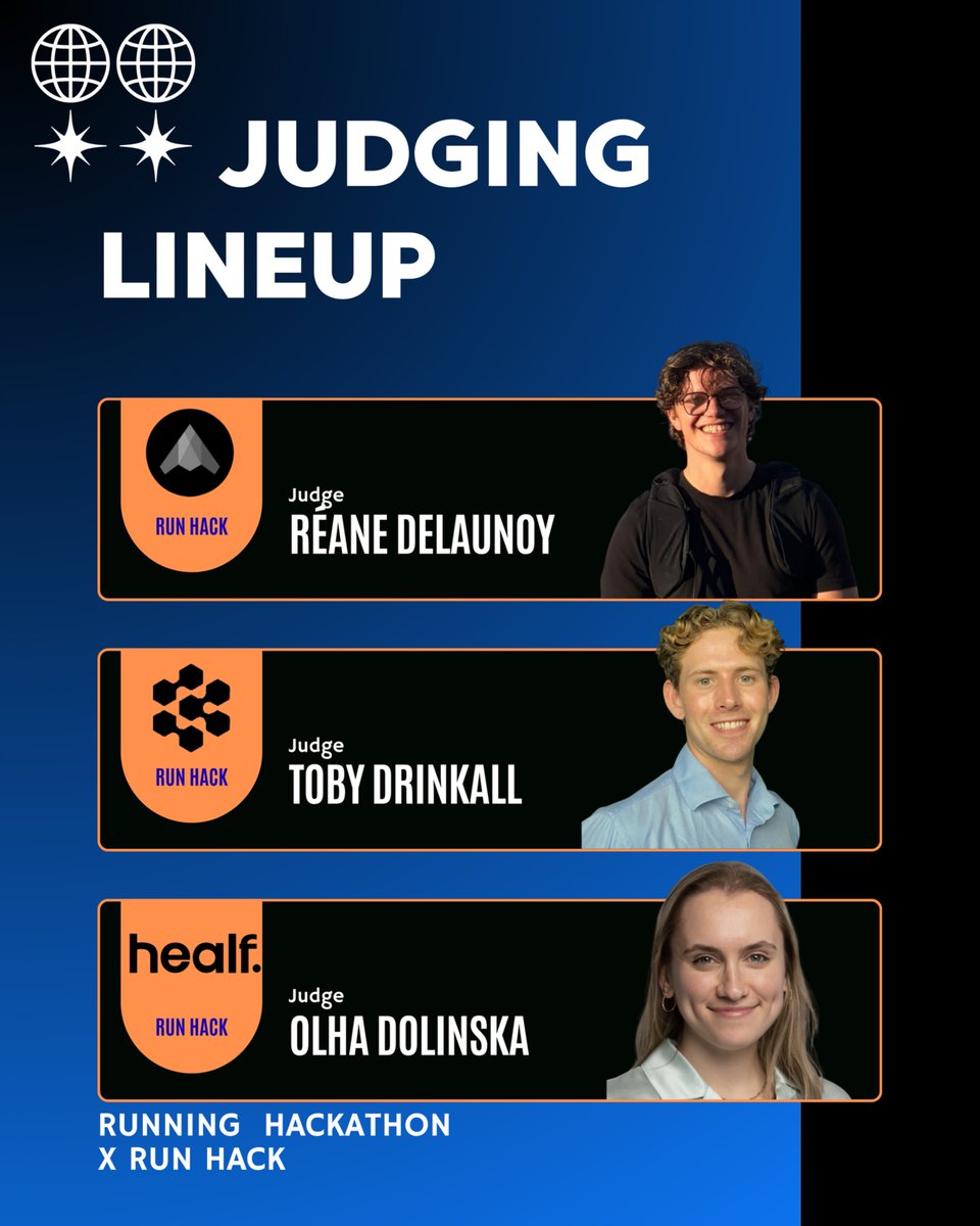 RunHack_LDN's tweet photo. 🏃 MEET THE JUDGES

We’ve got some serious operators joining us to judge the next generation of startup runners. 👀

Five judges. Five very different paths. One very competitive 5K.

See you on the start line. https://t.co/rKXRq0otrp