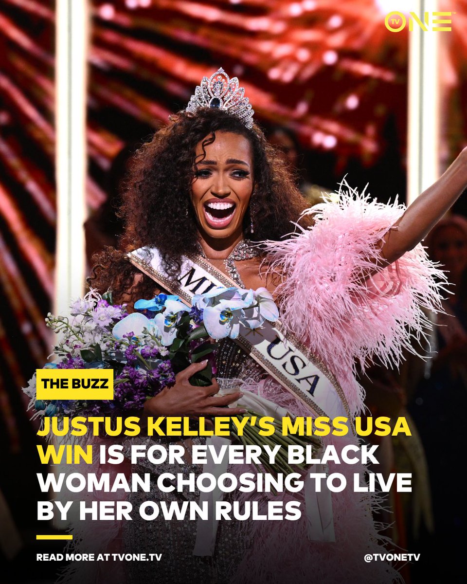 tvonetv's tweet photo. Justus Kelley, 31, is the first married woman, first mother, and first woman over 30 to win Miss USA. Congratulations, Justus! 👏🏾💐 Read more: https://t.co/JwZ7cGtR4e https://t.co/uV2259Y4VK