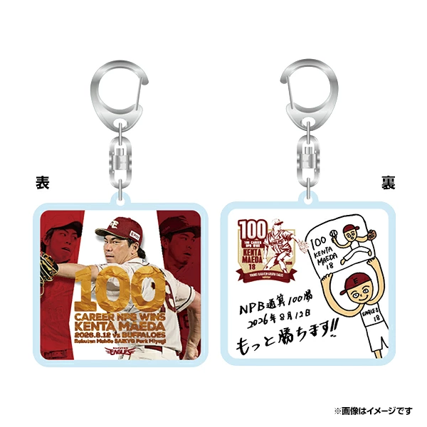 eagles_shop's tweet photo. [📢]＜現在受注販売中❗

#前田健太 選手⚾️
「NPB通算100勝」記念グッズ第2弾✨

今回特別に【パネルを掲げているご自身の姿】を書き下ろしていただきました🎨

画伯渾身の作品を
ぜひグッズでゲットしてください♪

詳しくはこちら🤳
https://t.co/vkd2WIpkZw

#RakutenEagles https://t.co/xTeLSYim6d