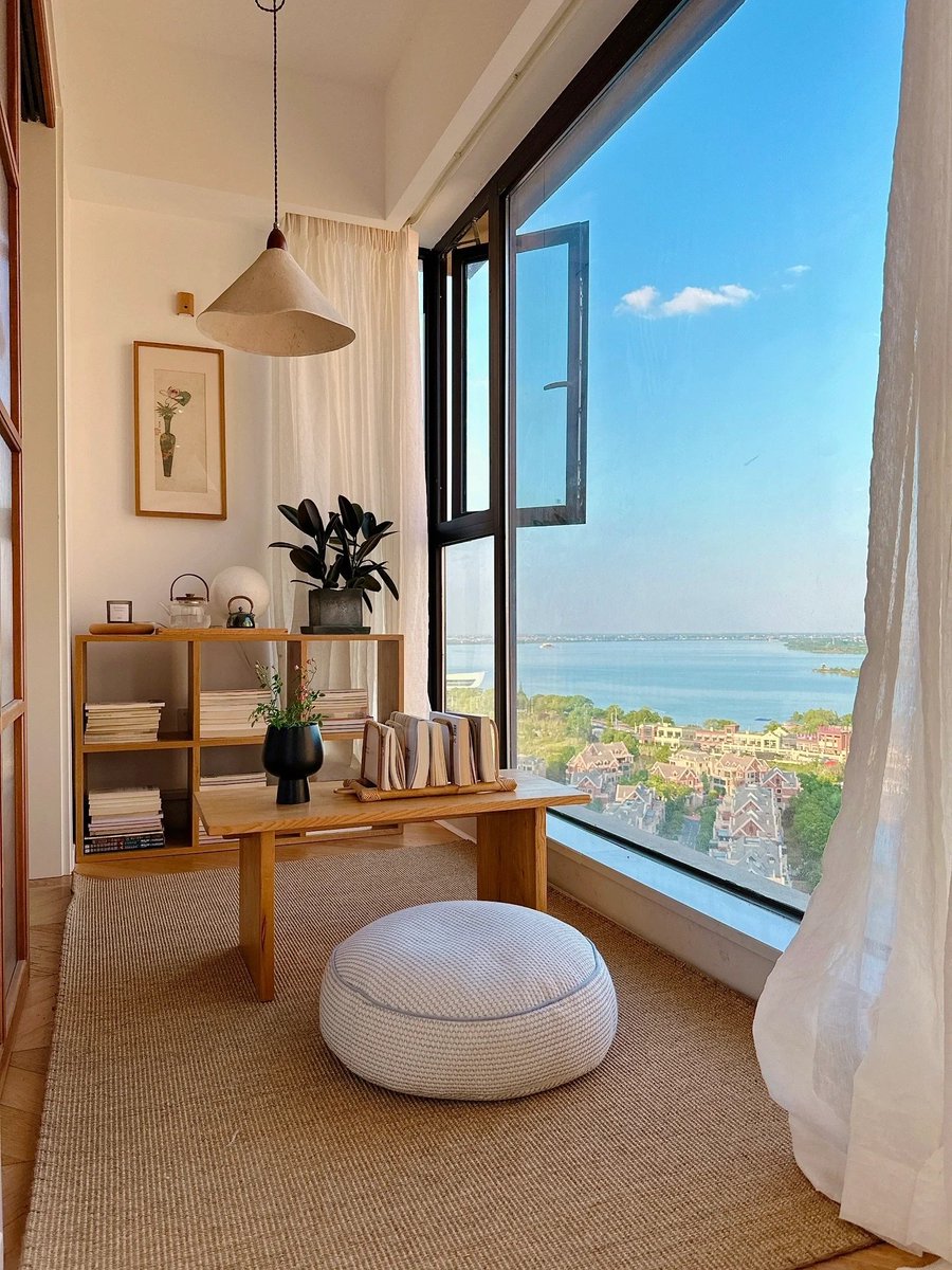 zhamrida's tweet photo. Just folded the last load of laundry and now the couch is all mine—tea in one hand, cozy view in the other.， https://t.co/SIRnCRY4OA