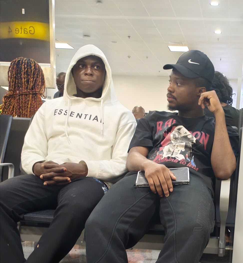 trigottista's tweet photo. The Economic and Financial Crimes Commission (EFCC) has facilitated the extradition of two Yorugba “big boys” to the United States to face prosecution over alleged involvement in online sexual exploitation and sextortion of teenage boys.

Their names are Mudashiru Afeez Olawale and Adebola Festus Adekunle