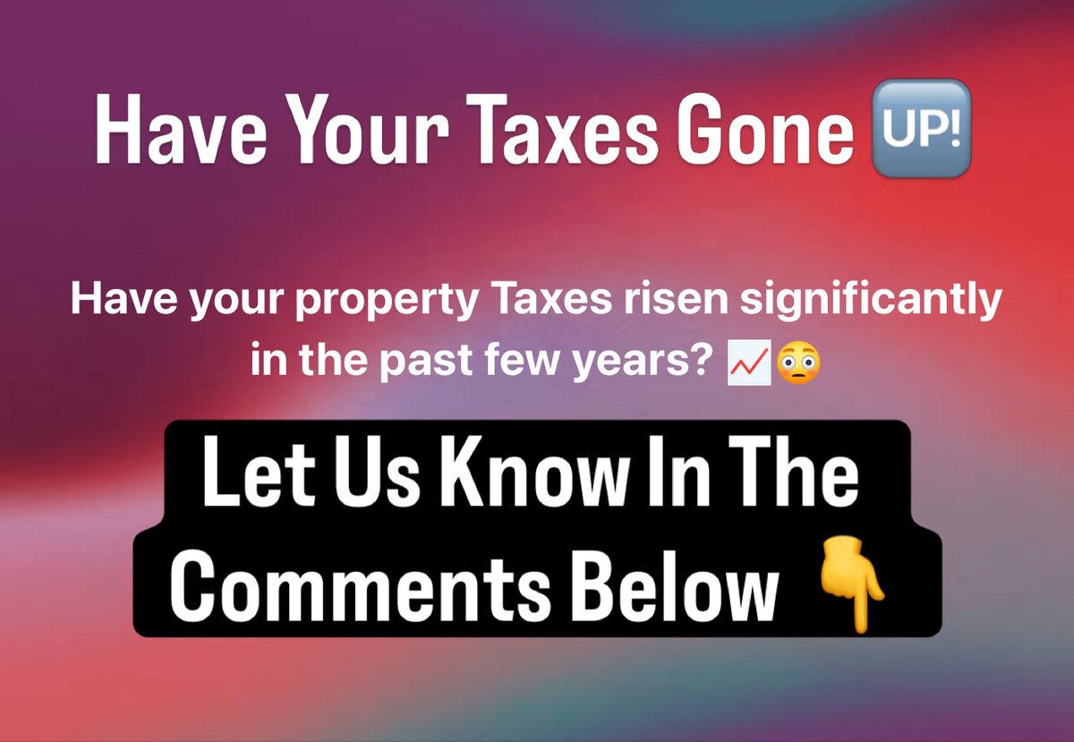 TheAxOHTax's tweet photo. Have your property taxes gone up in the past few years? Let us know in the comments. #axohtax #taxestaxestaxes https://t.co/n97kIZ9Ko8