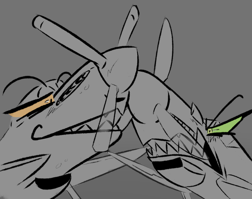 Krydd_13's tweet photo. My other plane couple, Bandit and Gleam
#livingmachine #p51 #bf109 #aircraft https://t.co/J2pG33gGk7