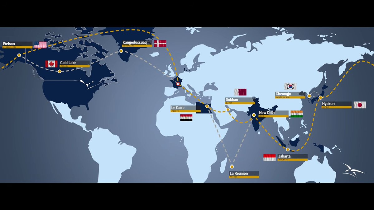 Jatosint's tweet photo. 🇮🇩🇫🇷 Indonesia is among the countries that the #PEGASE26 contingent (4x Rafale, 3x A330 MRTT, and 2x A400M) will visit
📸@Armee_de_lair https://t.co/XMXcqrtYBT