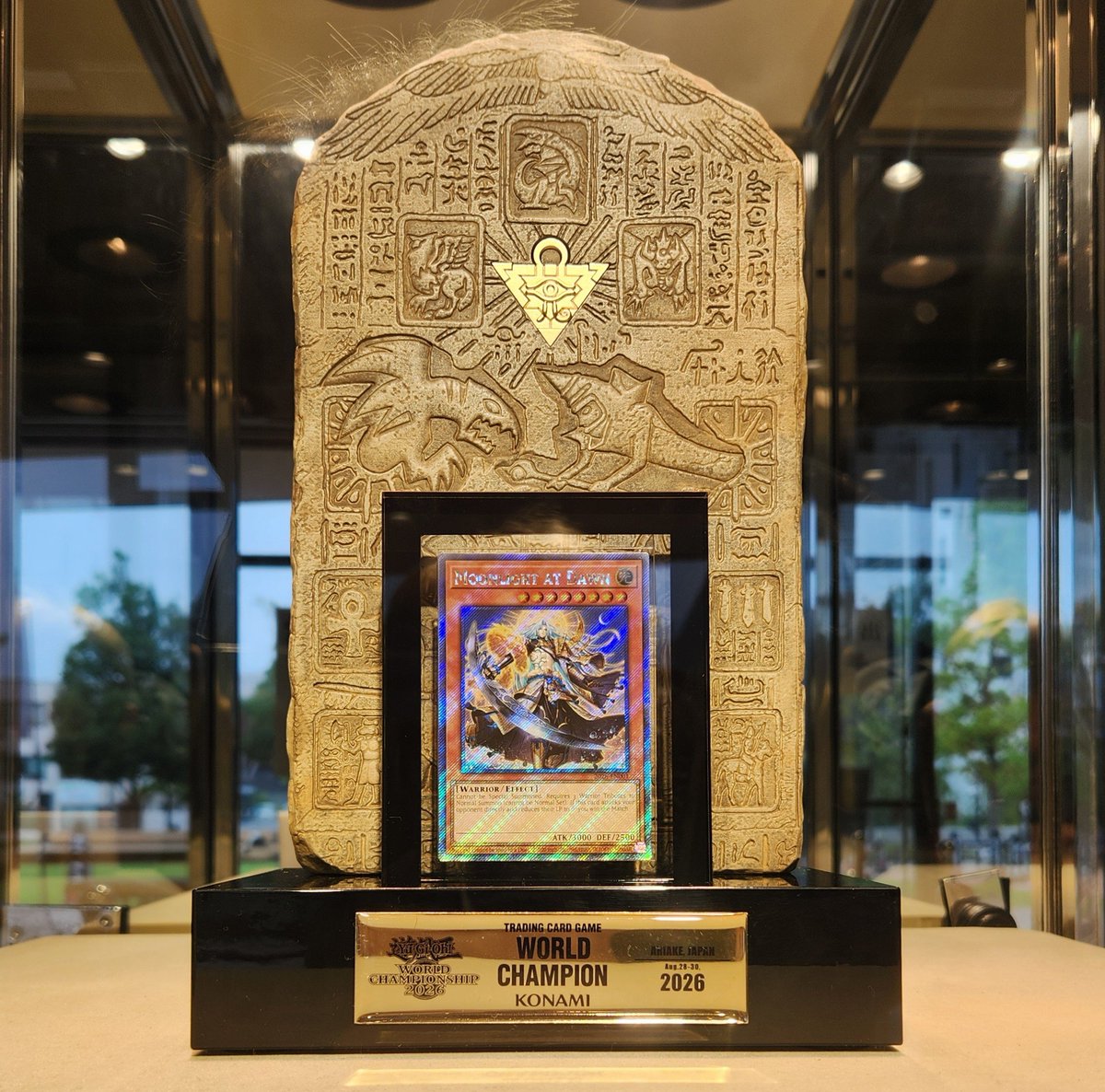 dzeeff's tweet photo. THE #YGOWCS2026 TROPHY IS AMAZING WOW https://t.co/rV7ZO0erC5