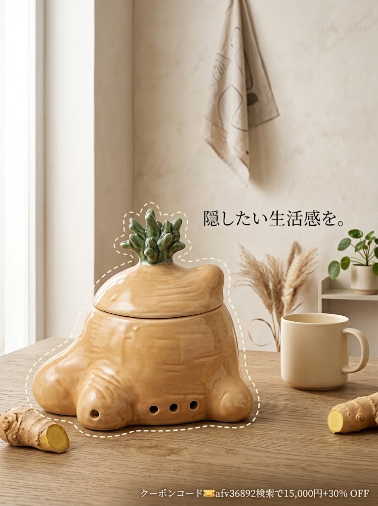 IOLI_pshion's tweet photo. 料理中に散らかる生姜やにんにく、放置してない？これ、ただの壺に見えて実は通気孔付きの超優秀な保存容器。1,384円とは思えない質感でキッチンが一気におしゃれ空間に。クーポン🎫afv36892検索で15,000円+30%OFFも忘れずに！詳細はこちらから見てみてね https://t.co/5rER9YKcjL https://t.co/KwQcNLsiCj