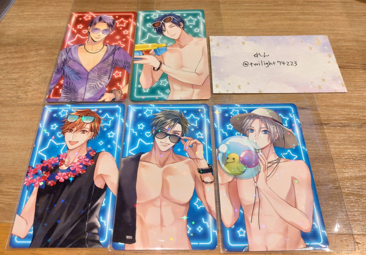 twilight74223's tweet photo. 【交換】ツキウタ。 ツキプロ ツキスプ 特典

《譲》隼2、葵2、志季、剣介、空、宗司、廉

《求》同種 駆

都内手渡しor郵送でのお取引
隼・葵は後続も含めてのお取引優先
全ての交換を決めたい為、返信にはお時間いただきます
よろしくお願いいたします https://t.co/H5tqe6Olmh
