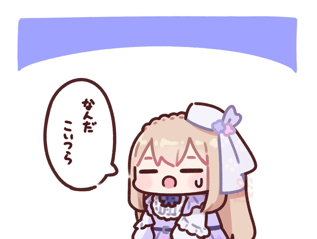 fuguno's tweet photo. クレアさんの「なんだこいつら」が聞けるのは名無し3Dコラボだけ！(多分
 #描いたよクレアさん https://t.co/bK1vrFqZS0