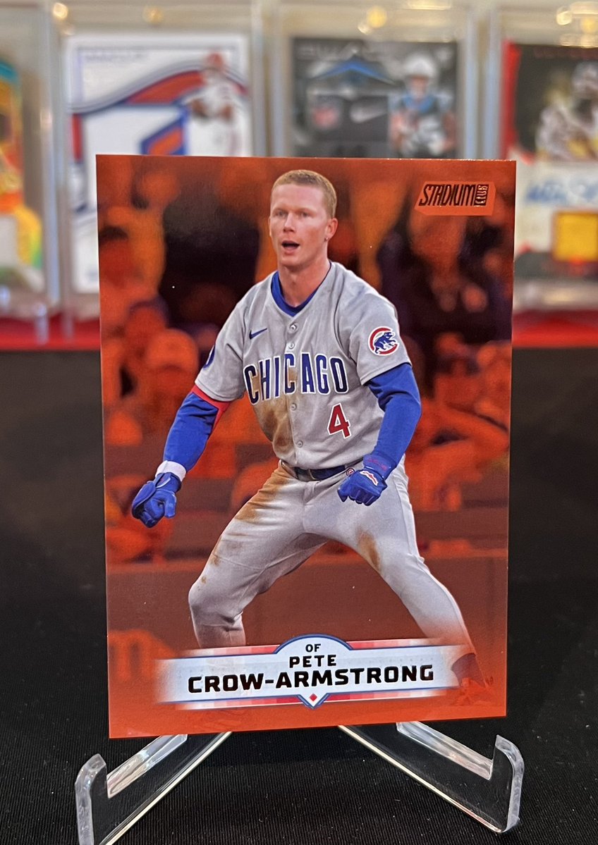 CardandCoinShop's tweet photo. Sold! $2.99 plus $0.78 PWE Shipping via eBay!
2025 Topps Stadium Club Pete Crow-Armstrong Copper Parallel Chicago Cubs card. #TheHobby #Cubs https://t.co/gfb39VEgcc