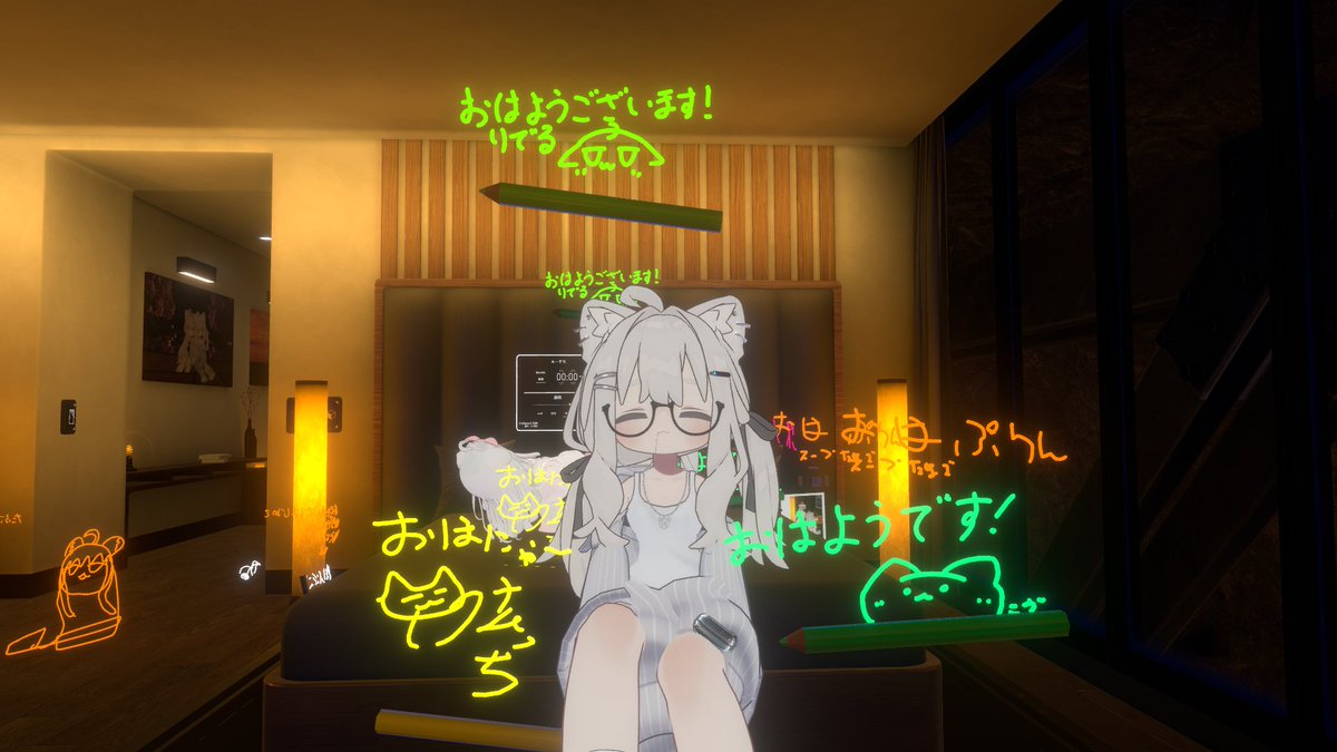 Pr1nN_'s tweet photo. 1時間だけ寝れました。書置きありがとう！
2枚目は帰ってきたらなんかいました笑 https://t.co/WJ89RoPhSg