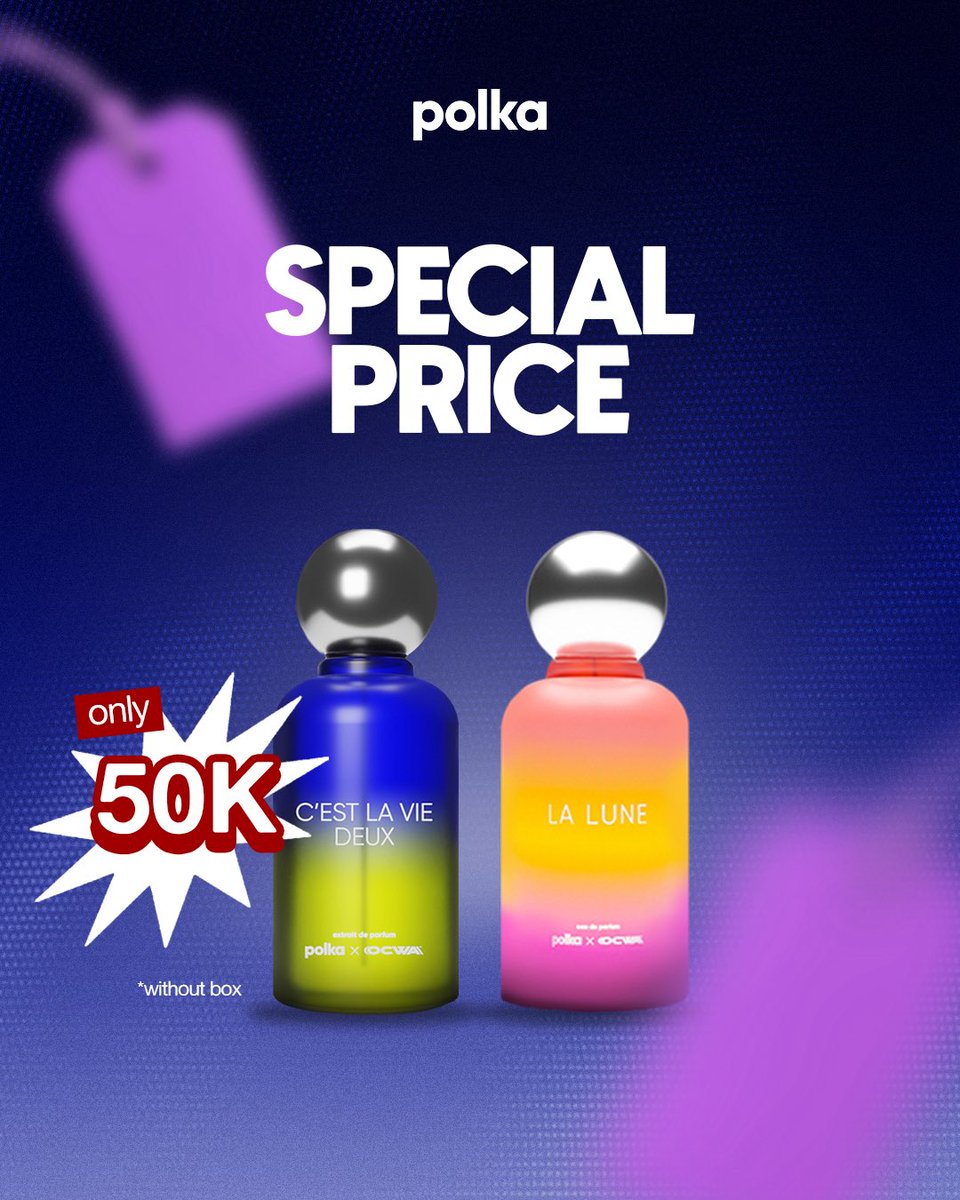 polka_cosmetics's tweet photo. Polka lagi diskon super mega big sale🤩 perfect for a gift!!!🎁 

check out clearance sale here
🛒: https://t.co/AXgX4AoWF6 https://t.co/Cbm12nW8AH