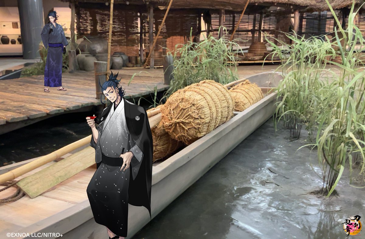 PROLETARIER's tweet photo. 江雪左文字像の真正面にある県立歴史博物館では夏の企画展が開催中です🏯
館内には無料で着られる着物(大人用&amp;子ども用)と撮影可能なエリアがあります👘再現された当時の町並みを歩くことが出来ますよ。
ミュージアムショップで2027年の豊臣カレンダーを発見、正則のページもあったので買ってきました https://t.co/1vn39pjcnS