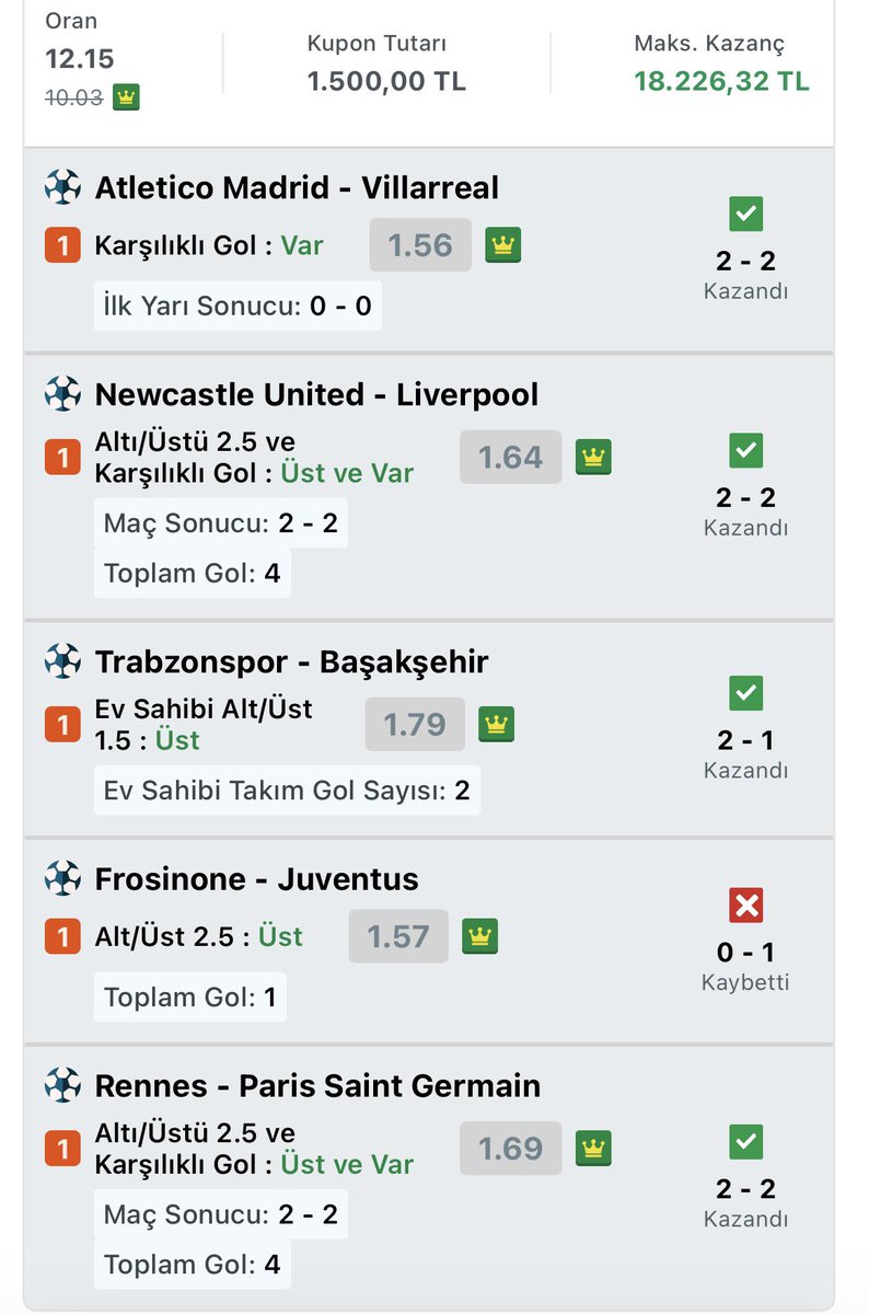 ZIGIRSRC's tweet photo. Biraz şans lazım #iddaa https://t.co/0cigTEV2Ej