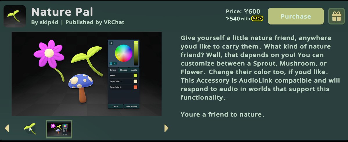skip4D's tweet photo. theyre live now so i can show em, i was asked by VRChat to make some accessories for the shop! these two are up now, with a few more on the way from me ^_^ thanks VRC for asking me!  🫶 ❤️ https://t.co/I3YisMCpJV