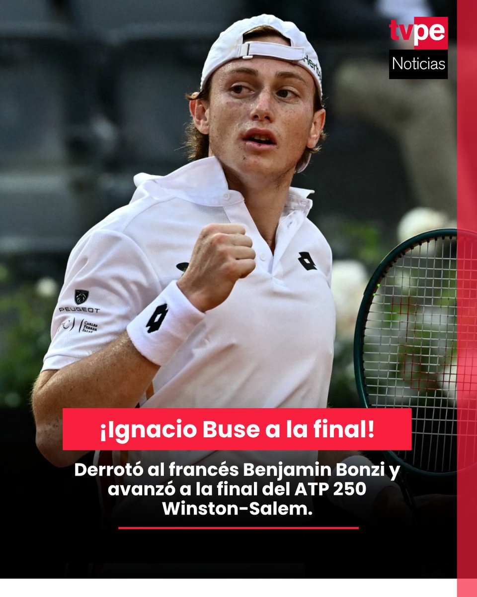 noticias_tvperu's tweet photo. 🇵🇪 🎾 ¡Orgullo peruano! Ignacio Buse consiguió una gran victoria frente al francés Benjamin Bonzi y se impuso por 2-1 para avanzar a la final del ATP 250 de Winston-Salem. 

📌 Nacho continúa protagonizando una destacada temporada y ahora irá por el título del torneo estadounidense. Su rival saldrá del duelo entre el británico Arthur Fery y el australiano James Duckworth. 

#IgnacioBuse #Tenis #TenisPeruano #ATP #WinstonSalem