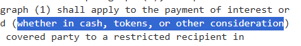 0xCover's tweet photo. The crypto clarity act is saying the us government may release a token named "cash token" where they charge you interest in the future,

bascially usdc but the jewish version of it LMAO

https://t.co/To0QQ5rnGv(whether%20in-,cash,-%2C%20tokens%2C%20or%20other https://t.co/nI0wlLS88M