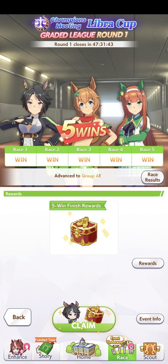 x2Yuuki's tweet photo. UmaGPT filled lobbies, hardly feels satisfying with this win. https://t.co/O3uBgs2Ks8