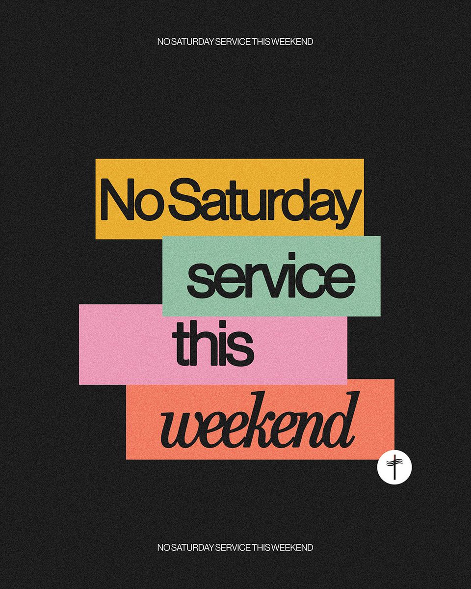 spirit_church's tweet photo. DON'T FORGET — No Saturday night worship experience this week.

But don't worry😉 We'll be back next Saturday, September 5th, for Tailgate Saturday! https://t.co/4RCAl7vIrw
