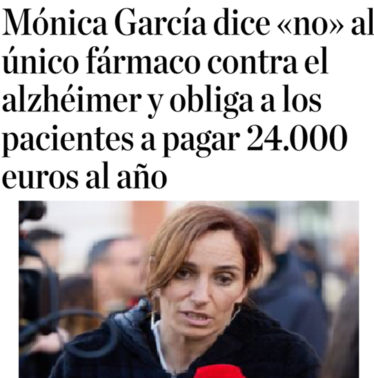 CCivicaCatalana's tweet photo. Hay que "racionalizar" el gasto en medicamentos contra el Alzheimer, no sea que nos falte para lo verdaderamente importante: los pinganillos para entenderse entre españoles, 28 millones para Broncano y los rescates a Air Plus Zapatero. https://t.co/7eURVBswB6