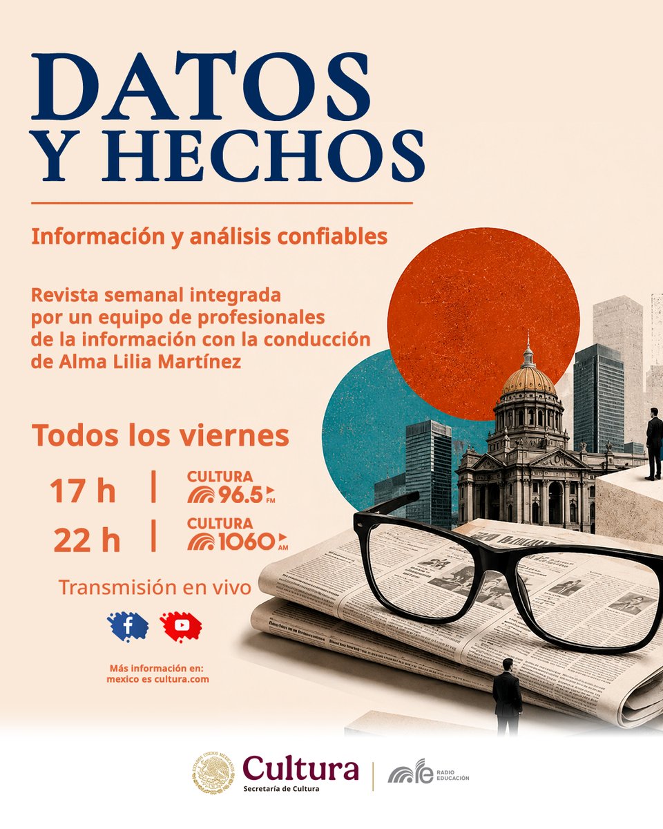 RadioEducacion's tweet photo. #EnVivo 🔴 Hoy en #DatosYHechos ✅ platicamos con Daniel Castro Zimbrón, director de la película: Tus dos muertos 🎬 En el Día Nacional de las #PersonasAdultasMayores: abuelas cuidadoras, rutas hacia una vejez digna y plena👩‍🦳 

💻 Escúchalo en #YouTube: https://t.co/ni54ffP1tE https://t.co/Xi2yKe87Ew
