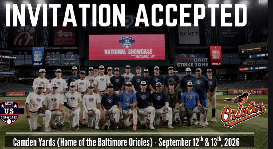 Colinveroneau's tweet photo. Invite accepted!

Thank you to everyone at @BUSShowcase and @stf3333 for an invitation to complete at Camden Yards! https://t.co/xT7Rk0AI5x