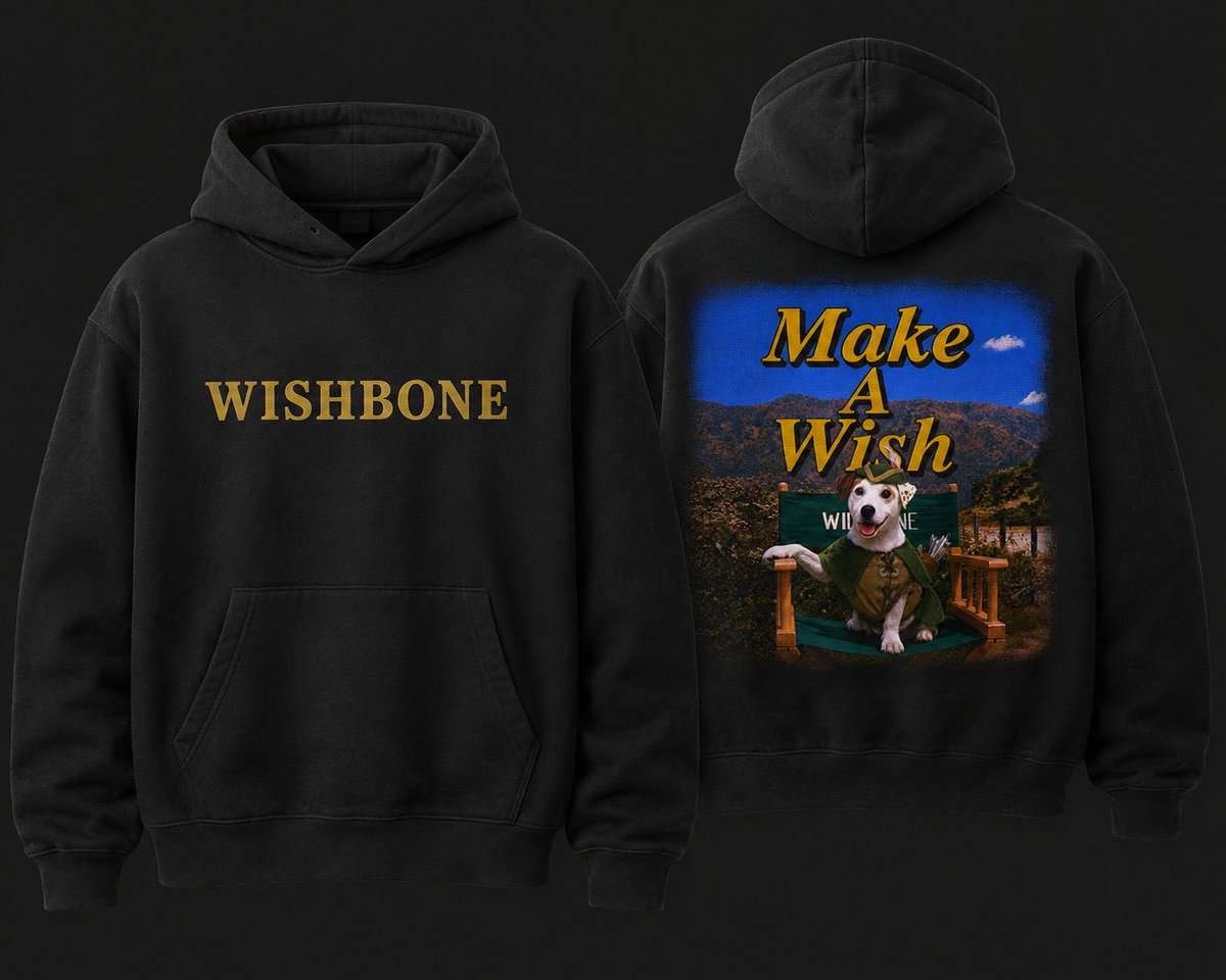 WishboneHood's tweet photo. merch drop tomorrow at 4PM est

limited quantity of both $WISHBONE https://t.co/h7VmWV1GNo
