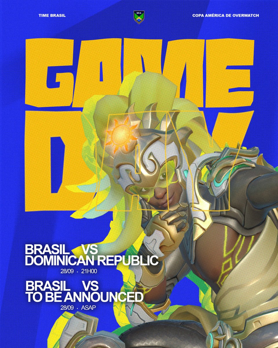 CAOWTeamBr's tweet photo. HOJE COMEÇA!!! 🇧🇷🇧🇷🇧🇷

Hoje às 21:00 damos início na nossa jornada na Copa América, nosso primeiro jogo será contra a República Dominicana!

Link da transmissão:
https://t.co/jadn8KbX7b https://t.co/0LQghsif7r