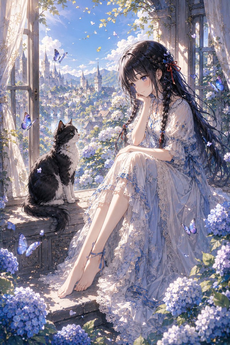 kaitamune's tweet photo. 花園の朝 https://t.co/dCkDlQrny1