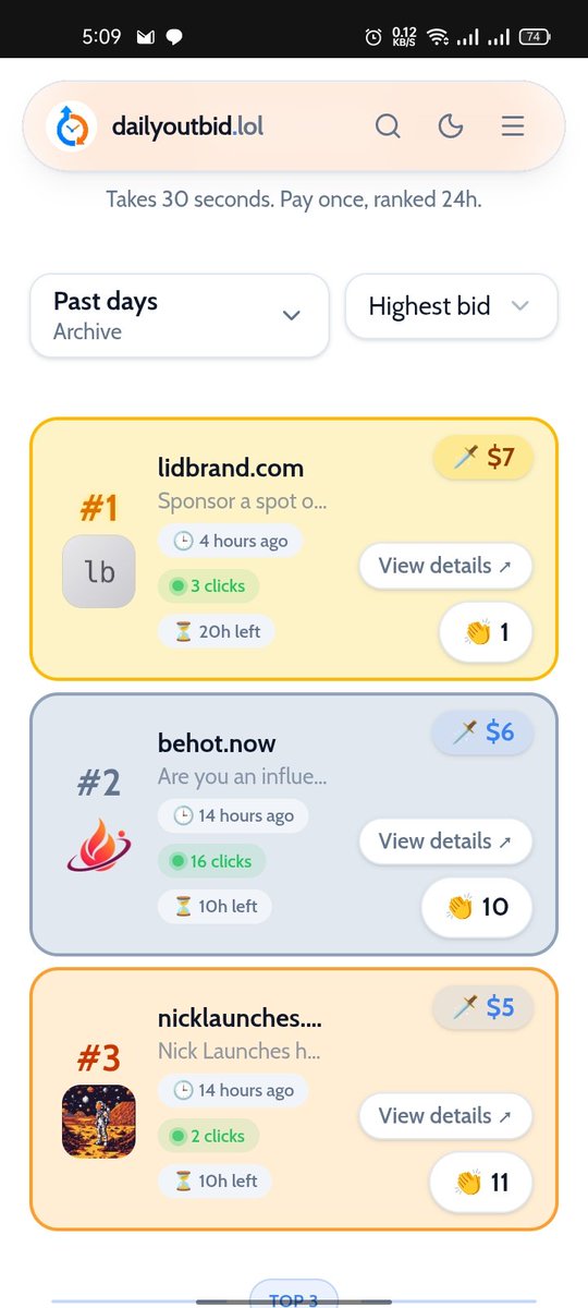 nhrdev's tweet photo. Woohoo 🎉😃 

https://t.co/Sb2baZHY7l got a new Leader of the board - https://t.co/MAekildODT 👑

@BeHotNow2026 and @nicklaunches has been defeated ☠️ https://t.co/hBKvTXC3sV