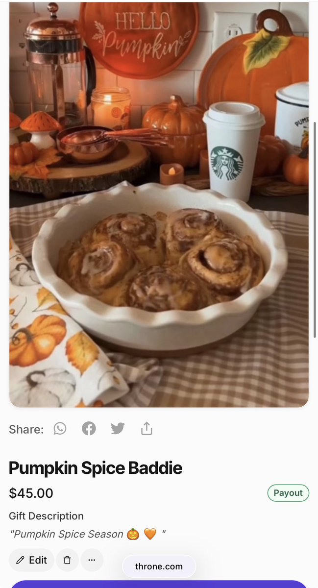 Cocosszn's tweet photo. I need all the pumpkin spice goodies for September so throne a baddie 🤓 https://t.co/ZhvvFnuQlg
