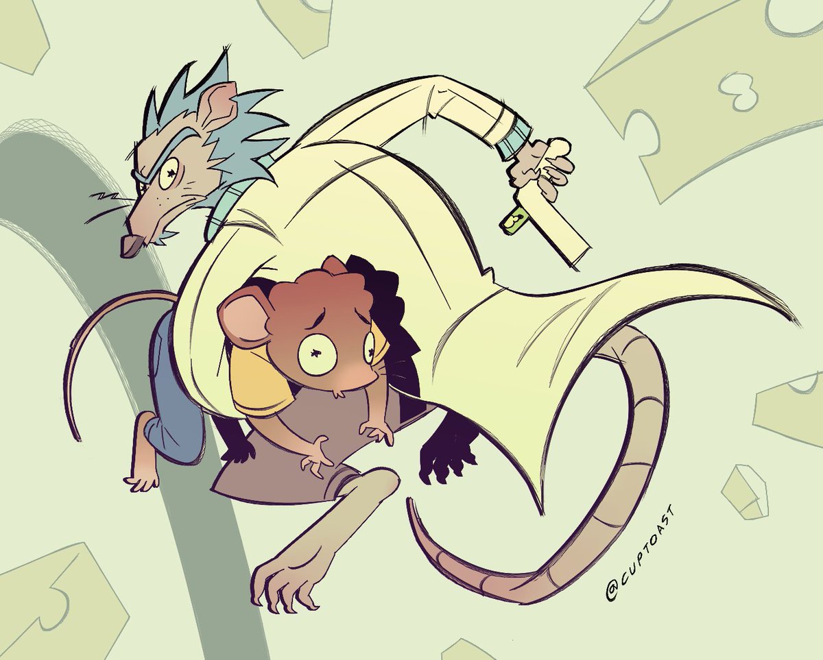 cupTWOst's tweet photo. aw cheese rick! #RickandMorty https://t.co/Ax7kvrilUZ